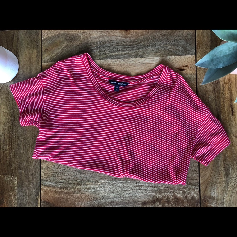 Calvin Klein Jeans Red Stripe T-Shirt